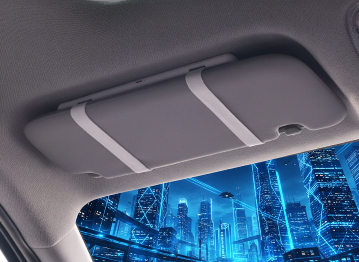 Miroir de Pare-Soleil LED Rechargeable — Écran Tactile HD